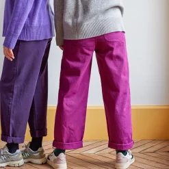 Femme MERCI Pantalons-- Pantalon en coton - Améthyste