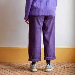 Femme MERCI Pantalons-- Pantalon en coton - Améthyste