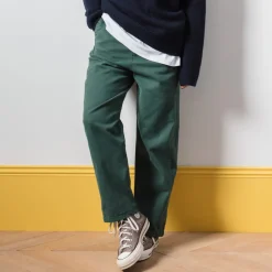 Femme J01 Pantalons-Merci - Pantalon en Coton - Forest