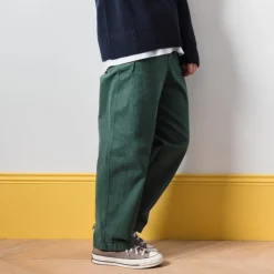 Femme J01 Pantalons-Merci - Pantalon en Coton - Forest