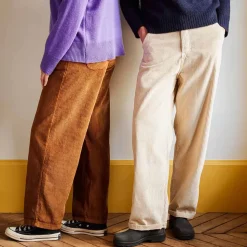 Femme MERCI Pantalons-- Pantalon en velours côtelé - Écru