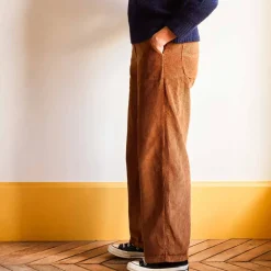 Femme MERCI Pantalons-- Pantalon en velours côtelé - Camel