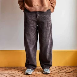 Femme MERCI Pantalons-- Pantalon en velours côtelé - Chocolat