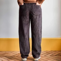 Femme MERCI Pantalons-- Pantalon en velours côtelé - Chocolat