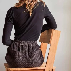 Femme MERCI Pantalons-- Pantalon en velours côtelé - Chocolat