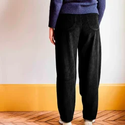 Femme MERCI Pantalons-- Pantalon en velours côtelé - Noir