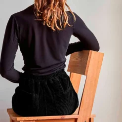 Femme MERCI Pantalons-- Pantalon en velours côtelé - Noir