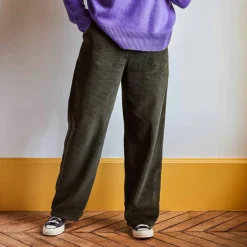 Femme MERCI Pantalons-- Pantalon en velours côtelé - Kaki