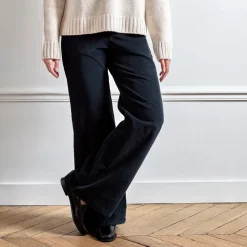 Femme J01 L'esprit Merci|Pantalons-Merci - Pantalon en velours Dalida - Noir