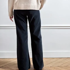 Femme J01 L'esprit Merci|Pantalons-Merci - Pantalon en velours Dalida - Noir