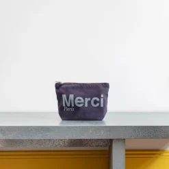 Femme V01 Trousses De Toilette|Pochettes-Merci - Pochette en coton - Marine