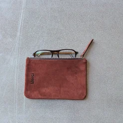 Femme MERCI Trousses De Toilette|Pochettes-- Pochette en daim - Muscat