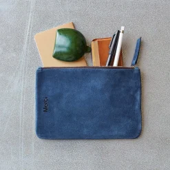 Femme MERCI Trousses De Toilette|Pochettes-- Pochette en daim - Oceania