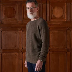 Homme MERCI Maison De Campagne|Mailles-- Pull en laine - Marron