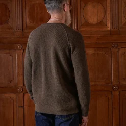 Homme MERCI Maison De Campagne|Mailles-- Pull en laine - Marron