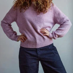 Femme MERCI Mailles-- Pull en laine Shetland Femme -