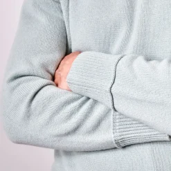 Homme MERCI Mailles-- Pull Sweat Man en cachemire - Vert