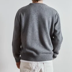 Homme BA01 Mailles-Merci - Pullover Lucky - Gris