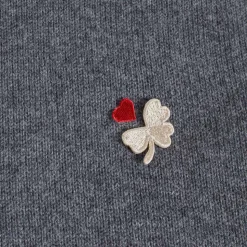 Homme BA01 Mailles-Merci - Pullover Lucky - Gris