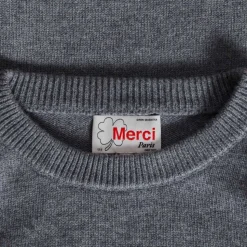 Homme BA01 Mailles-Merci - Pullover Lucky - Gris