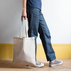 Homme M05 Sacs-Merci - Sac Tote Bag College Non Merci - Bleu