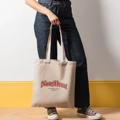 Homme M05 Sacs-Merci - Sac Tote Bag Gothique Non Merci - Rouge