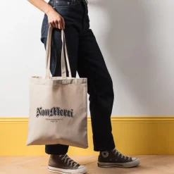 Homme M05 Sacs-Merci - Sac Tote Bag Gothique Non Merci - Noir