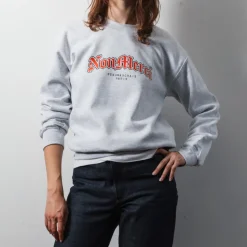 Femme M05 Sweats|Sweats-Merci - Sweat Gothique Non Merci - Gris