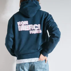 Femme BS01 Sweats|Sweats-Merci - Sweat Non Merci - Marine