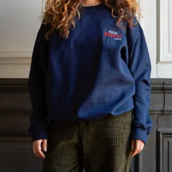 Femme Merci Sweats|Sweats-- Sweat unisexe Non "Rive Droite" - Bleu Marine