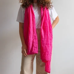 Femme J01 Foulards & Echarpes-Merci - Étole Légère - Fuchsia