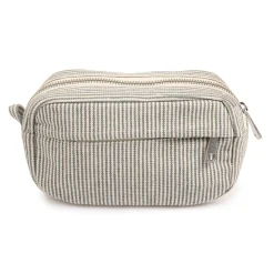 2105 VJ SOURCING Trousses|Écriture-Merci - Trousse en canvas Weekender - Rayures Bleu