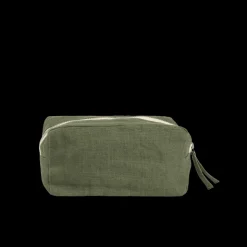 200 LINTEX Trousses|Écriture-Merci - Trousse en lin lavé - Vert Anduze