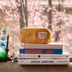 200 LINTEX Trousses|Écriture-Merci - Trousse en lin lavé - Jaune Asahi