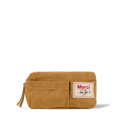 200 LINTEX Trousses|Écriture-Merci - Trousse en lin lavé - Jaune Asahi