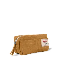 200 LINTEX Trousses|Écriture-Merci - Trousse en lin lavé - Jaune Asahi