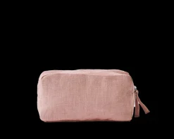 200 LINTEX Trousses|Écriture-Merci - Trousse en lin lavé - Rose d'Argile