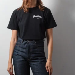 Femme M05 T-shirts|T-shirts-Merci - T-Shirt Gothique Non Merci - Noir