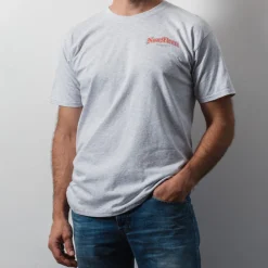 Femme M05 T-shirts|T-shirts-Merci - T-Shirt Gothique Non Merci - Gris