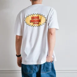 Femme BS01 T-shirts|T-shirts-Merci - T-Shirt Non Merci Beavies - Blanc