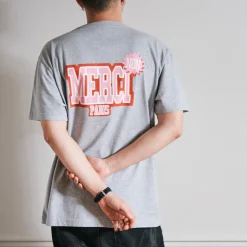 Femme BS01 L'esprit Merci|T-shirts-Merci - T-Shirt Non Merci College - Gris