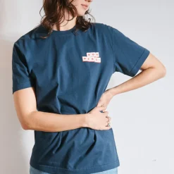 Femme BS01 T-shirts|T-shirts-Merci - T-Shirt Non Merci Definition - Marine