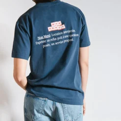 Femme BS01 T-shirts|T-shirts-Merci - T-Shirt Non Merci Definition - Marine