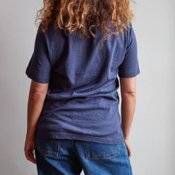 Femme MERCI T-shirts-- T-shirt uni en coton - Marine