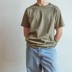 Femme H02 T-shirts|T-shirts-Merci - T-shirt unisexe - Kaki