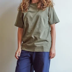 Femme H02 T-shirts|T-shirts-Merci - T-shirt unisexe - Kaki