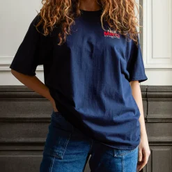 Femme Merci T-shirts|T-shirts-- T-Shirt unisexe Non "Rive Droite" - Marine