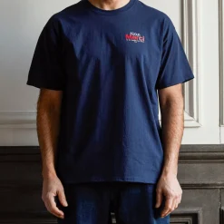 Femme Merci T-shirts|T-shirts-- T-Shirt unisexe Non "Rive Droite" - Marine