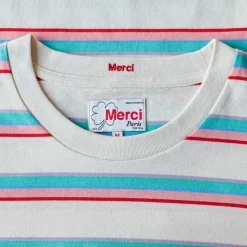 Homme MJ01 T-shirts-Merci - T-Shirt Vadim Stripes - Rose