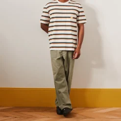 Homme MJ01 T-shirts-Merci - T-Shirt Vadim Stripes - Crème